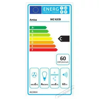 Kép 2/2 - AMICA SKZ 62CB beépíthető kürtös páraelszívó*fekete* 60 cm*