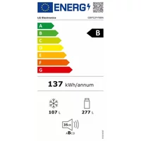 Kép 10/10 - LG GBP52PYNBN NoFrost kombinált hűtőszekrény 203/60cm, INOX