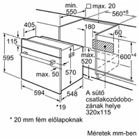 Kép 6/6 - BOSCH HBF133BRO Beépíthető sütő