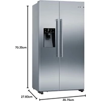Kép 4/6 - BOSCH KAI93VIFP side by side hűtőszekrény