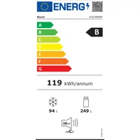 Kép 7/7 - BOSCH KGE 398IBP alulfagyasztós hűtőszekrény - 201/60cm