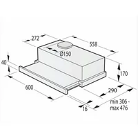 Kép 15/20 - GORENJE TH60E3X beépíthető páraelszívó