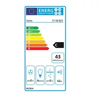 Kép 4/4 - SLX ST 60B/2 telszkópos páraelszívó,fekete