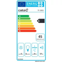 Kép 3/3 - CATA TF-2003 60 GBK/B teleszkópos páraelszívó,fekete