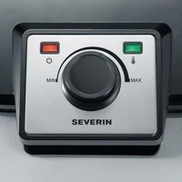 Kép 3/4 - SEVERIN WA2106  dupla gofrisütő fekete 1200W