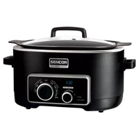 Kép 1/7 - SENCOR SPR 6100BK multifunkciós lassú főző edény » 5.5 liter 1200W