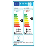 Kép 3/3 - HISENSE APH09QC  mobil klíma * hűtő-fűtő wifis  2,4/2,6kW