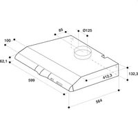 Kép 4/4 - WHIRLPOOL  WCN 65 FLX   beépíthető  páraelszívó *  60cm  döntött