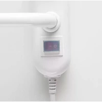 Kép 3/3 - HOME  FTW 4 fali fűtött elektromos törölközőszárító * 90W fehér