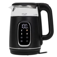 Kép 1/2 - ADLER  AD 1305  vízforraló * 1.7L  2200 W fekete/ezüst