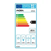 Kép 4/4 - MORA OP530W hagyományos páraelszívó 50 cm 183m3/óra fehér