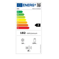 Kép 6/6 - IKEA FORKYLD beépíthető egyajtós hűtőszekrény 122cm
