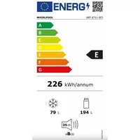 Kép 5/5 - WHIRPOOL ART 6711 SF2 StopFrost beépíthető kombinált hűtőszekrény 177/55 cm