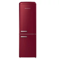 Kép 1/6 - GORENJE ONRK619DR NoFrost RETRO kombinált hűtőszekrény 194/60 cm,Bordó