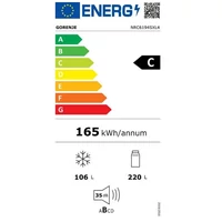 Kép 6/6 - GORENJE NRC6194SXL4 alulfagyasztós hűtőszekrény inox 185/60cm