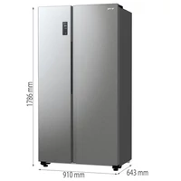 Kép 5/6 - GORENJE NRR9185EAXL No Frost Side by Side hűtőszekrény 178/91 cm INOX