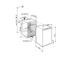 Kép 5/5 - LIEBHERR IKP1620-20 beépíthető egyajtós hűtőszekrény 89/60 cm 151 L