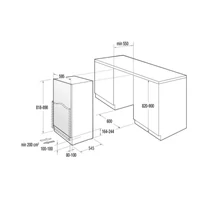 Kép 3/4 - GORENJE RBIU609EA1 beépíthető egyajtós hűtőszekrény 82/60cm 104/17L