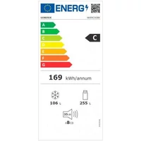 Kép 3/3 - GORENJE NK89C0DBK kombinált hűtőszekrény 200/60cm fekete