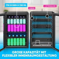 Kép 3/3 - BOMANN KSG 7290 italhűtő * 85/55cm  fekete