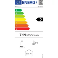Kép 2/2 - WHIRLPOOL ADN 201/2 vitrines italhűtő  *320/liter*