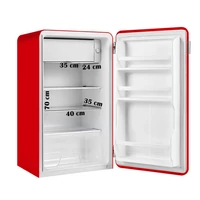Kép 2/5 - PRIMO PR109KRK hűtőszekrény * 85/50cm piros
