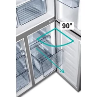 Kép 3/6 - GORENJE NRM8182MX side by side hűtőszekrény * 181/80 cm