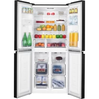 Kép 3/6 - HANSEATIC HCDB18080DWDBI side by side hűtőszekrény * 4 ajtó fekete 80cm