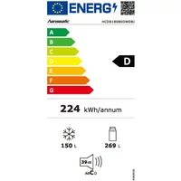 Kép 6/6 - HANSEATIC HCDB18080DWDBI side by side hűtőszekrény * 4 ajtó fekete 80cm
