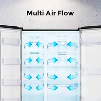Kép 4/5 - HISENSE RS670N4BF3 side by side hűtőszekrény * 90cm fekete