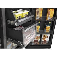 Kép 5/5 - HISENSE RQ 760 N4IFE Side by Side hűtőszekrény * 180/92 cm *345/188 liter* fekete*