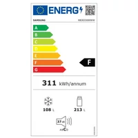 Kép 3/3 - SAMSUNG RB30J3000WA No Frost alulfagyasztós hűtő 178/60cm