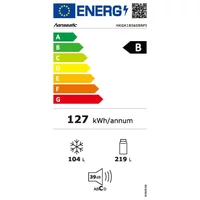 Kép 5/5 - HANSEATIC HKGK18560BNFI kombinált hűtődzekrény * 185/60cm Inox NoFRost