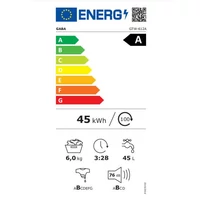 Kép 4/5 - GABA GTW-612A elöltöltős mosógép 6kg/1200