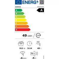 Kép 4/4 - GORENJE WNEI94APS elöltöltős mosógép 9kg/1400 fordulat