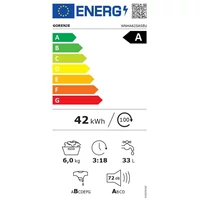 Kép 3/3 - GORENJE WNHA62SASEU elöltöltős mosógép » 6kg/ 1200 fordulat