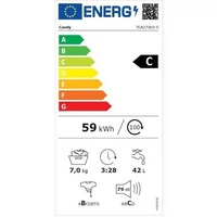 Kép 3/3 - CANDY TCA273D3-S felültöltős mosógép 7kg/ 1200 fordulat