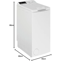 Kép 5/5 - PRIVILEG PWT D6512PN felültöltős mosógép 6,5kg /1200 centrifuga