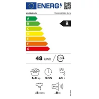Kép 5/5 - WHIRPOOL TDLRB6252BS felültöltős mosógép 6/kg 1200/fordulat