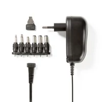 Kép 2/4 - NEDIS ACPA001 univerzális hálózati adapter 12 W | 3 - 12 V DC | 1.80 m | 2.0 A | 6 plug(s) | Fekete