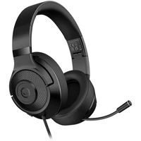Kép 1/4 - LORGAR Noah 101  fekete gamer headset