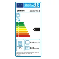 Kép 10/22 - GORENJE GK5C41WH-B kombinált tűzhely 50cm, Fehér