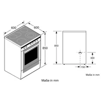 Kép 6/6 - BOSCH HKA090220 villanytűzhely -60cm fehér- kerámialap