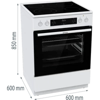 Kép 7/7 - GORENJE GECS6C70WPA villanytűzhely * kerámialap 60cm