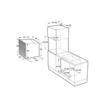 Kép 5/6 - GORENJE BOS6737E13BG AquaClean beépíthető sütő, Fekete