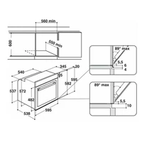 Kép 4/5 - WHIRPOOL AKZM 8480 WH Pirolitikus öntisztítású beépíthető sütő, Fehér