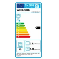 Kép 5/5 - WHIRPOOL AKZM 8480 WH Pirolitikus öntisztítású beépíthető sütő, Fehér