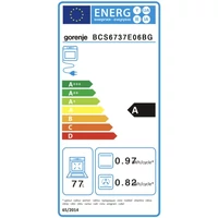 Kép 5/5 - GORENJE BCS6737E06BG+ECD634X beépíthető szett kerámialappal * fekete