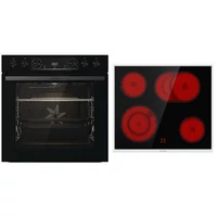 Kép 1/5 - GORENJE BCS6737E06BG+ECD634X beépíthető szett kerámialappal * fekete