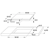 Kép 4/4 - GORENJE BC6715E02XK + ECD641 beépíthető szett kerámialappal
